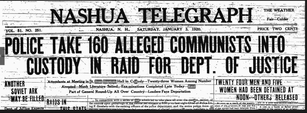 A New Decade, Same Xenophobia-1920 Palmer Raids